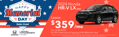 $359 Per Month For 2024 HR-V LX